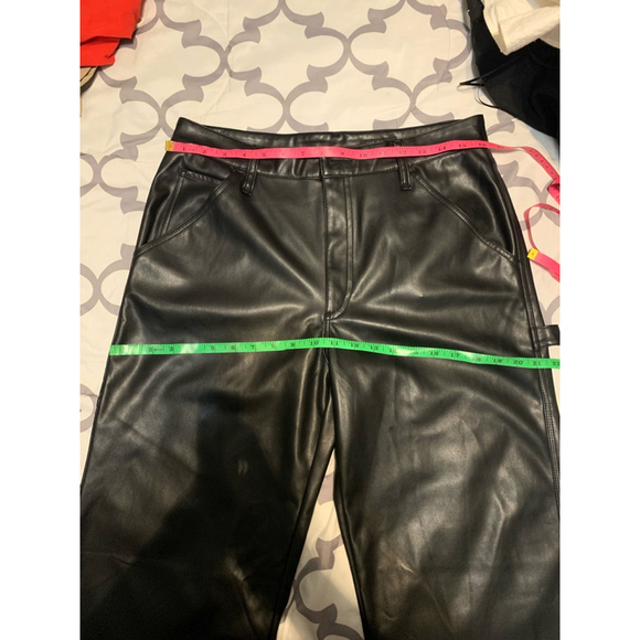 Women's Rag & Bone Pants Size 28 Black Faux Leather - Picture 7 of 9